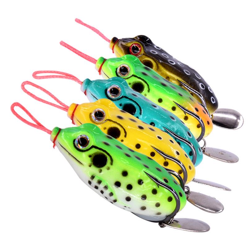 Black Bass Frog Lure Set: Modified Sequins Artificial Bait for Fishing 1 piece