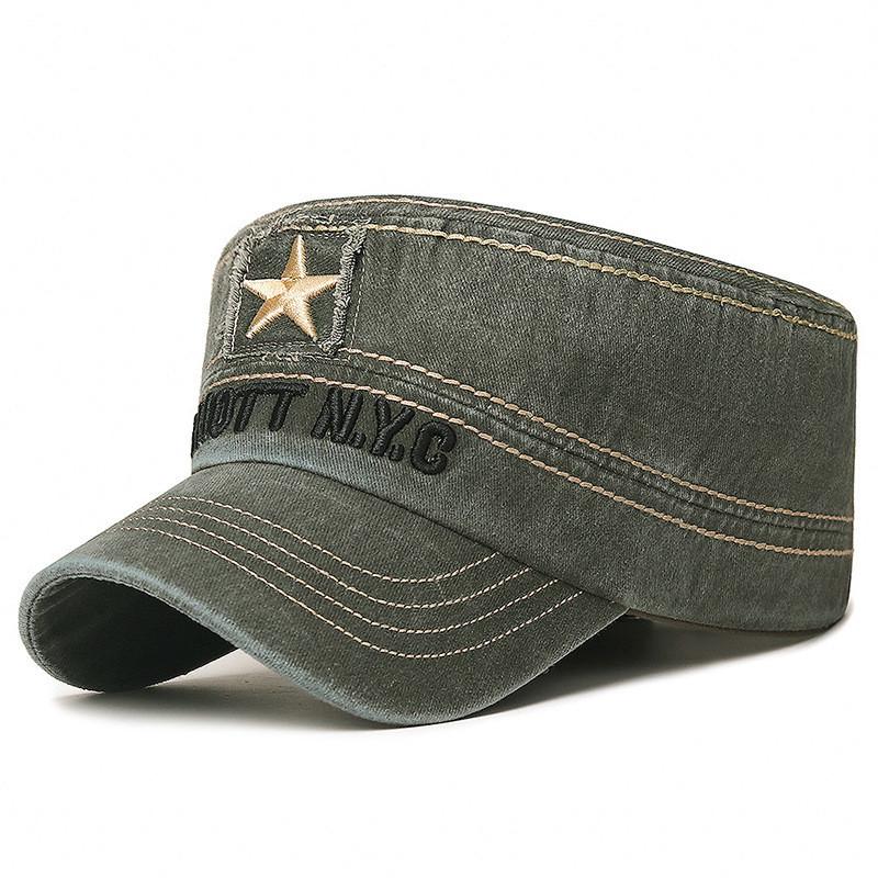 Classic Cotton Flat Brim Hat With Adjustable Fit For Men And Women