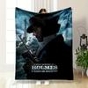 Sherlock Holmes Filmplakat Warmes Decken-Design Flanelldecke für Schlafzimmer, Wohnzimmer, Sofa und Nickerchen.