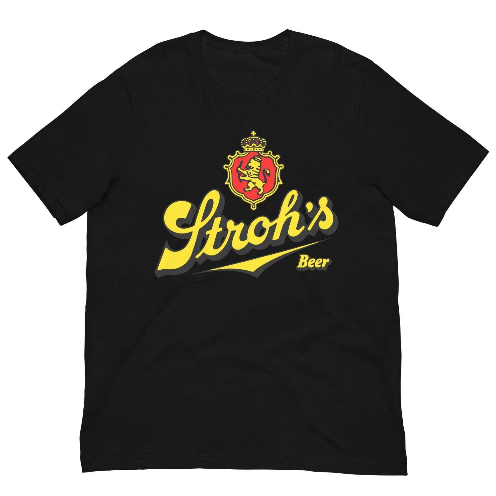 

Vintage Retro T Shirt Stroh s Beer Brand Graphic Tee T-Shirt For Men Women 2XL