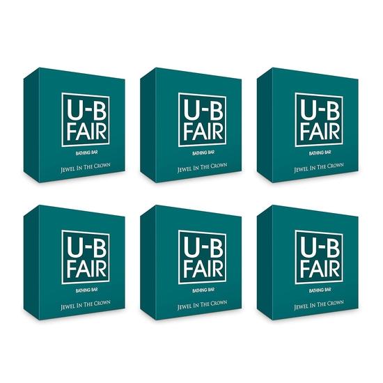 

U-B Fair Bathing Soap Bar Nourishing Your Skin Daily With Glycerin, Aloe Vera, Coconut Oil & Almond Oil |Soaps For Bath 150gm (Pack Of 6)