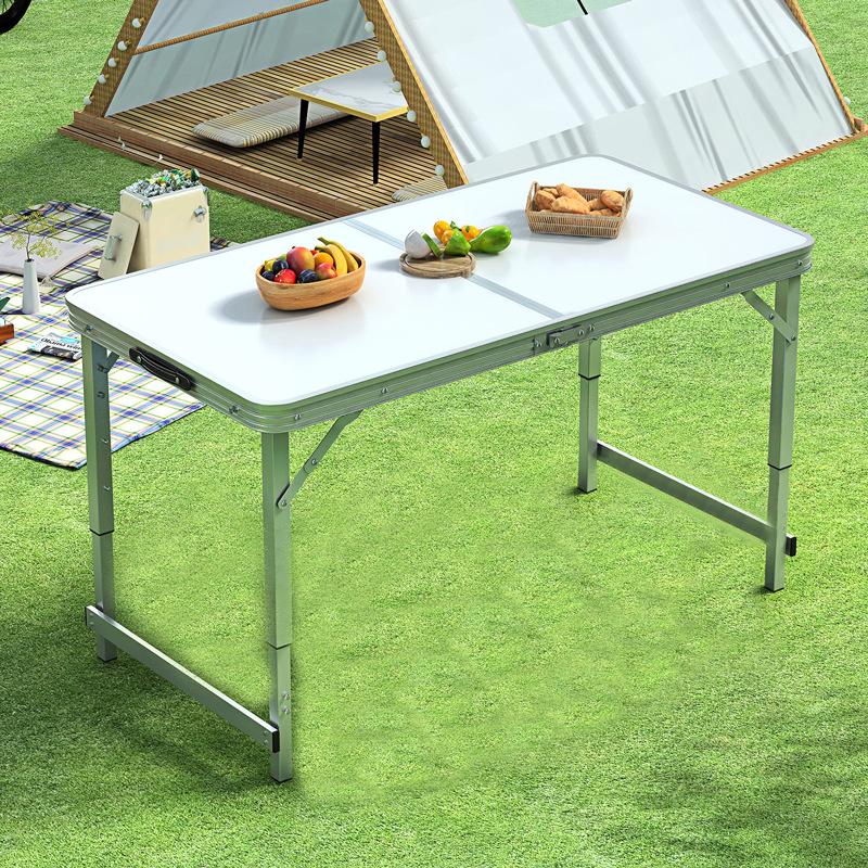 Portable Aluminum Folding Table - Multifunctional Dining, Study, or Outdoor Use