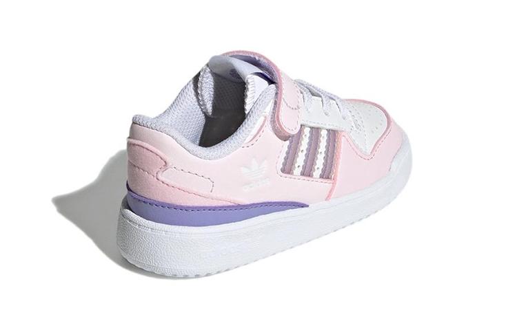 adidas Originals FORUM Low El I Casual Low Top Toddler Shoes Pink White Infant And Toddler GY8200