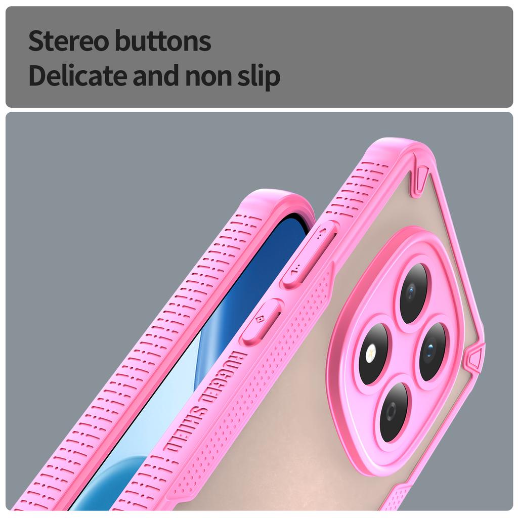 For Xiaomi Redmi Note 15 Pro 5G (Global) Case PC + TPU Semi-Transparent Frosted Finish Protective Phone Cover