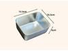 Stainless Steel Non-Magnetic Towel Tray with Lid - Flat Bottom Square Pan for Tiramisu & Ejiao