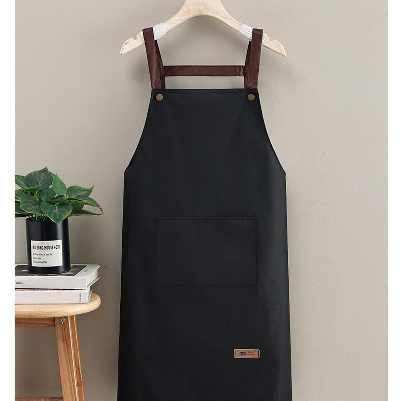 New bear apron waterproof apron household kitchen cooking cleaning special apron catering overalls anti-oil stain