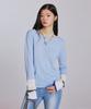 YOUHEE Color Blocked Long Sleeve Knit_Blue