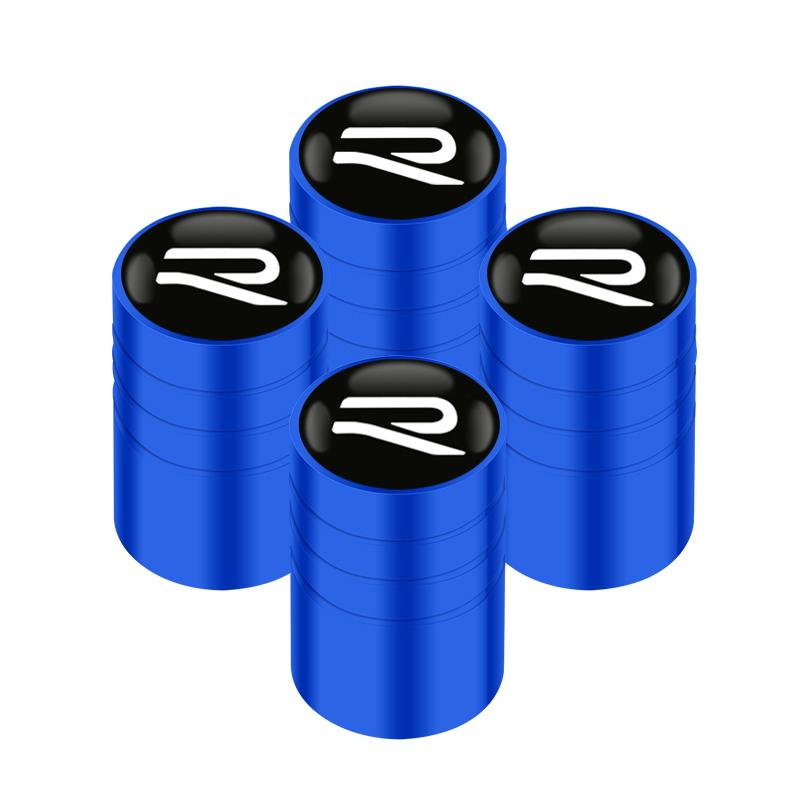 For VOLKSWAGEN VW 4pcs Auto Emblem Cap  New R Logo Case For VW Volkswagen Golf 8 MK8 Accessories