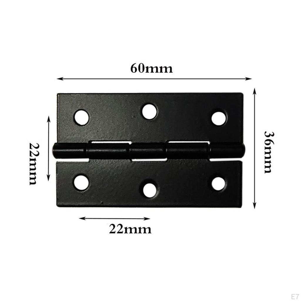 10Pcs Metal Hinges Closing Hinge Decor Connectors Hardware for Home, Furniture, Cupboard, Dollhouse,