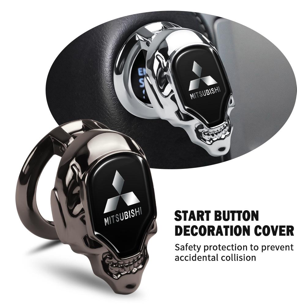 Car Start Stop Button Covers Engine Ignition Switch Protector Auto Accessories For Mitsubishi Ralliart Lancer Pajero Eclipse ASX