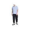 Adidas X National Geographic Graphic Print Quick-Dry Loose Short Sleeve Crew Neck T-Shirt, Unisex Outdoor Casual Tops Light Blue IX5615