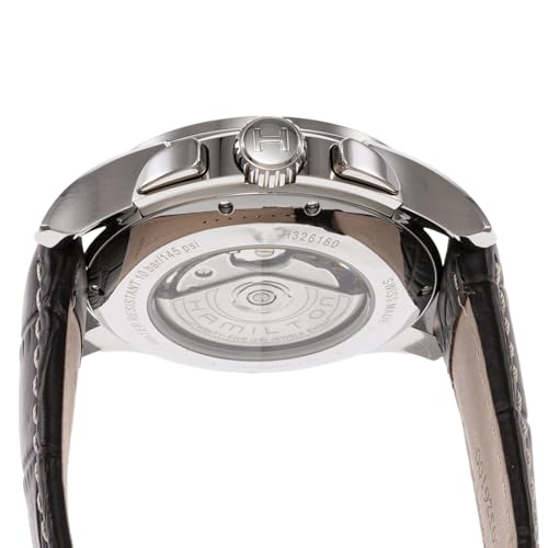 Hamilton Jazzmaster Automatic Chronograph Watch, Black Dial, Stainless Steel, Sapphire Crystal, Automatic, 42mm, Swiss Brand, Men's, H32616533