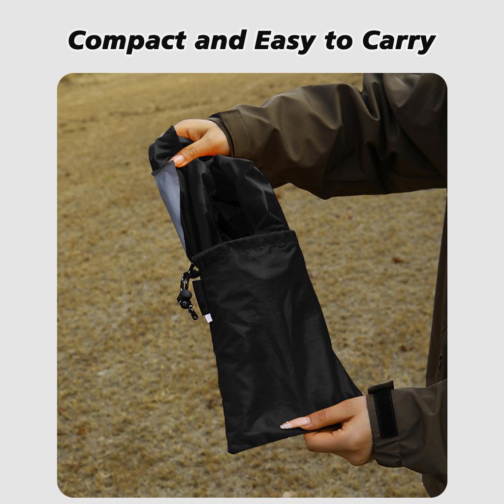 Water proof Backpack Cover Rainproof Backpack Rain Cover with Reflective Strip for Hiking Camping Black M