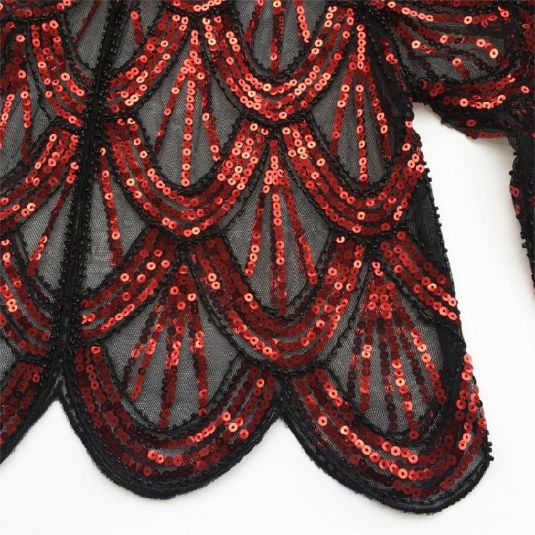 Bead Sequins Detailed Shawl Scarf for Special Occasion Unique Sequined Accessory for Trendy Outfits