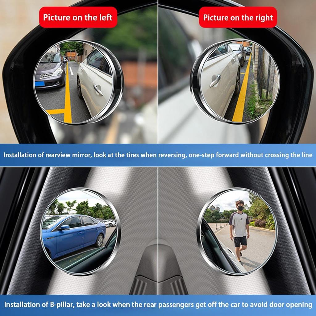 Car Convex Mirror, Car Blind Spot Mirror | 2 Convex Mirror Blind Spot for