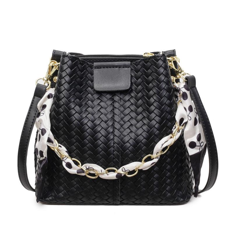 Casual Fashionable and Simple Women's Bag - Trendy Single Shoulder Bag with Chain Strap and Handbag Bucket Style Design