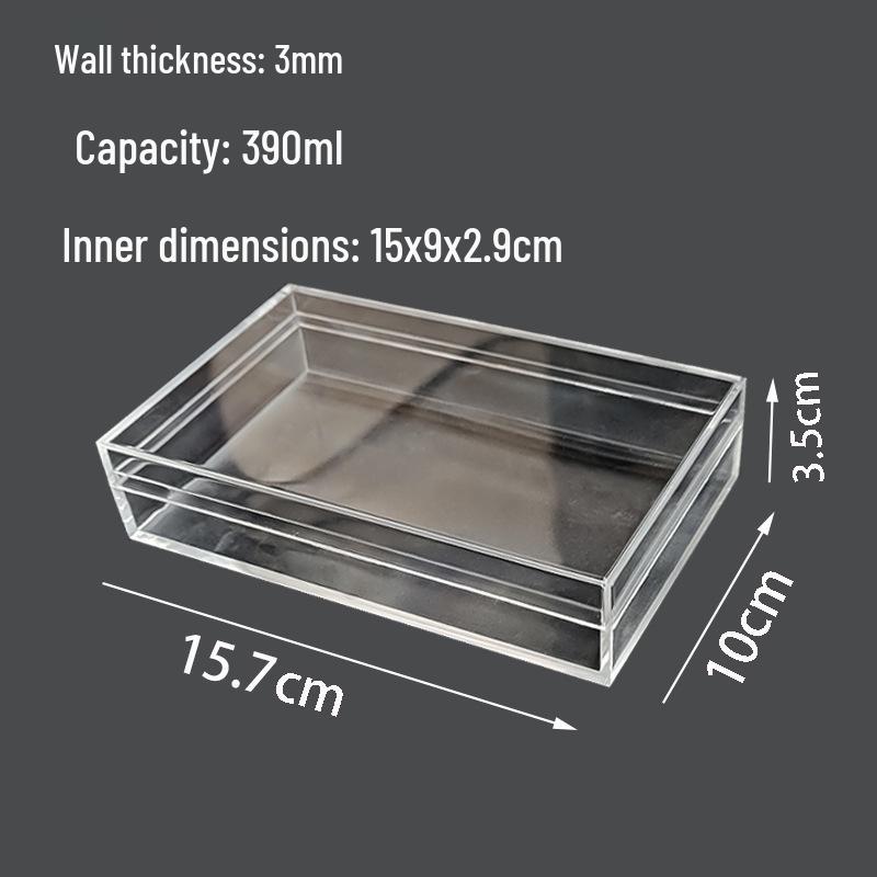 Clear Acrylic Rectangular Gift Box for Tea and Party Souvenirs