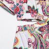 Spring/Summer 2025 Women's Slim Fit V-Neck Hollow-Out Print Dress