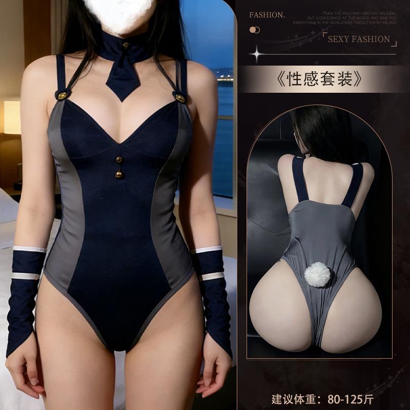 Sexy Lingerie Sexy Bunny Inspector Pure Desire Cosplay Uniform Seduction Pajama Set 4760