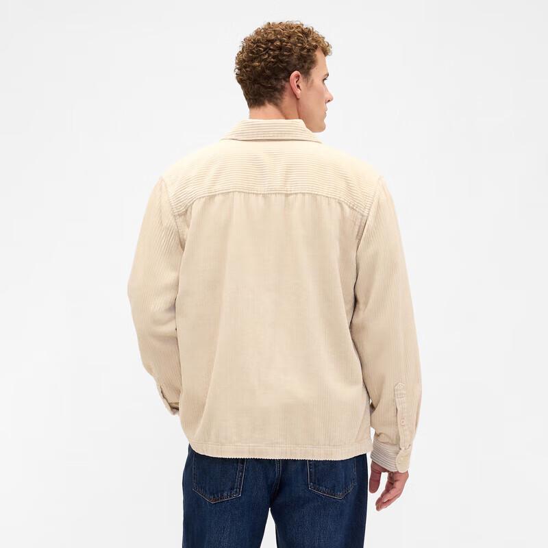 GAP Men's Corduroy Chest Pocket Long Sleeve Shirt