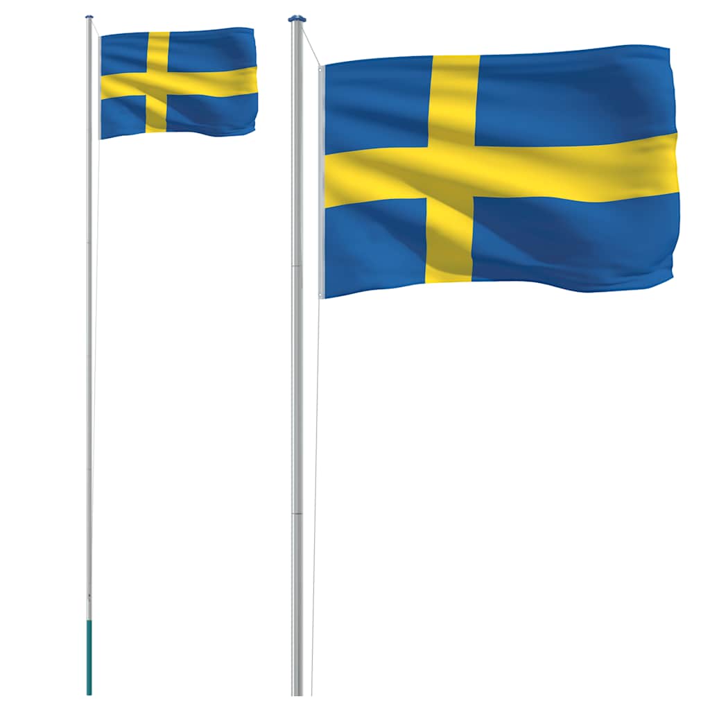 Sweden Flag with 6.08 m