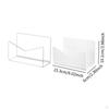 2 Pieces Desk Letter Holder Envelopes Storage Rack, Compact Countertop Office Acrylic Stable Mail