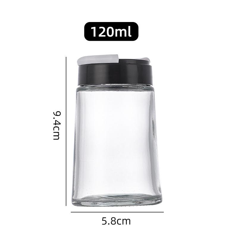 Transparent Rotating Seasoning Bottle, 120ml/170ml - Three-Hole Design for Barbecue and Pepper Powder.