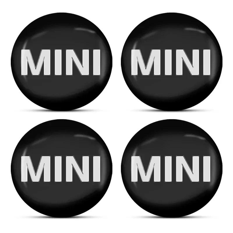 2025 For BMW MINI 4pcs 60mm Car Wheel Center Hub Center Cap Rim Hub Dustproof Cover Emblemem For Mini Cooper Fridge One F56 R56