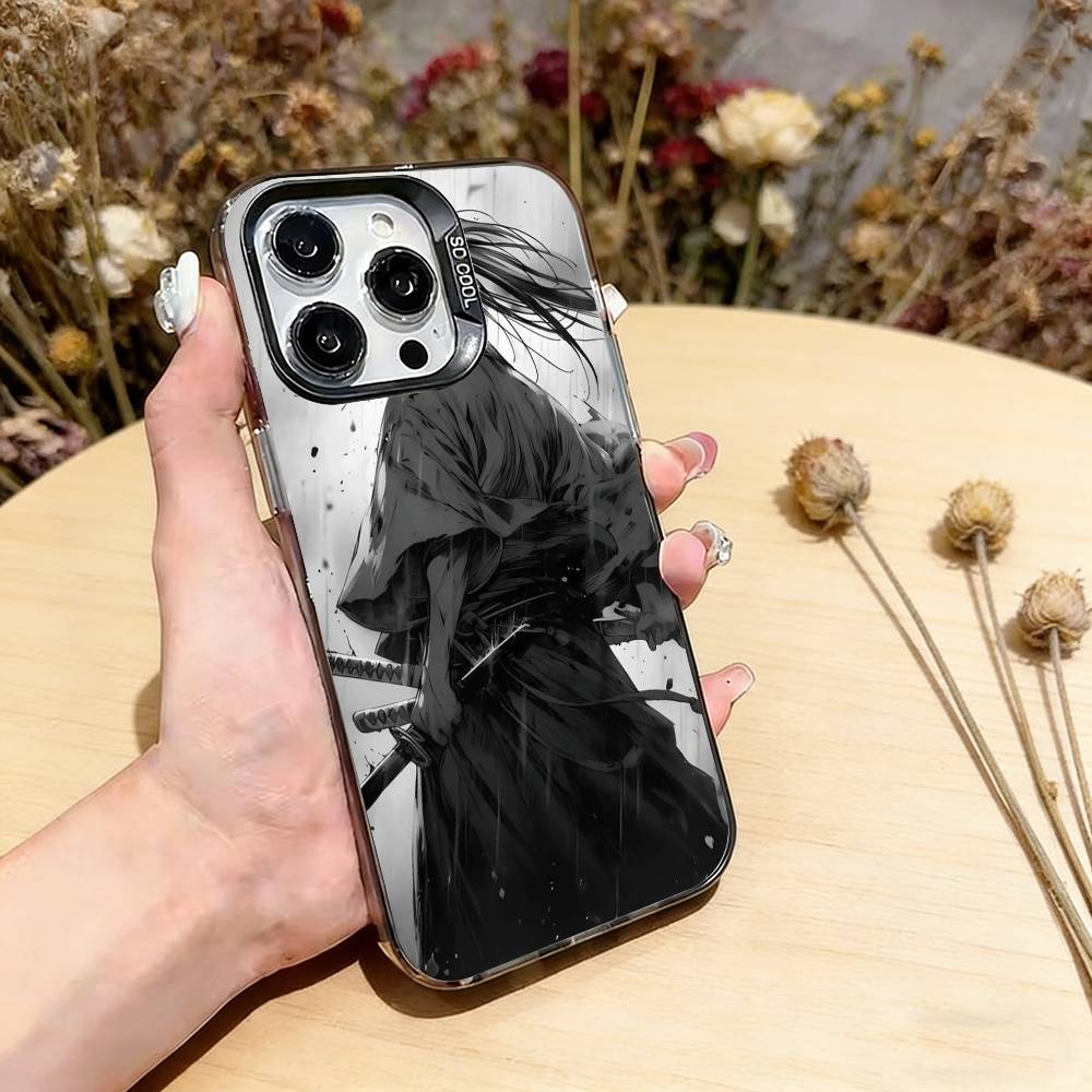 Rurouni Kenshin Kenshin Himura Phone Case For iPhone 17,16,15,14,13,12,11 Plus,Pro Max,XS,Colorful Silver Phone case Funda Cover
