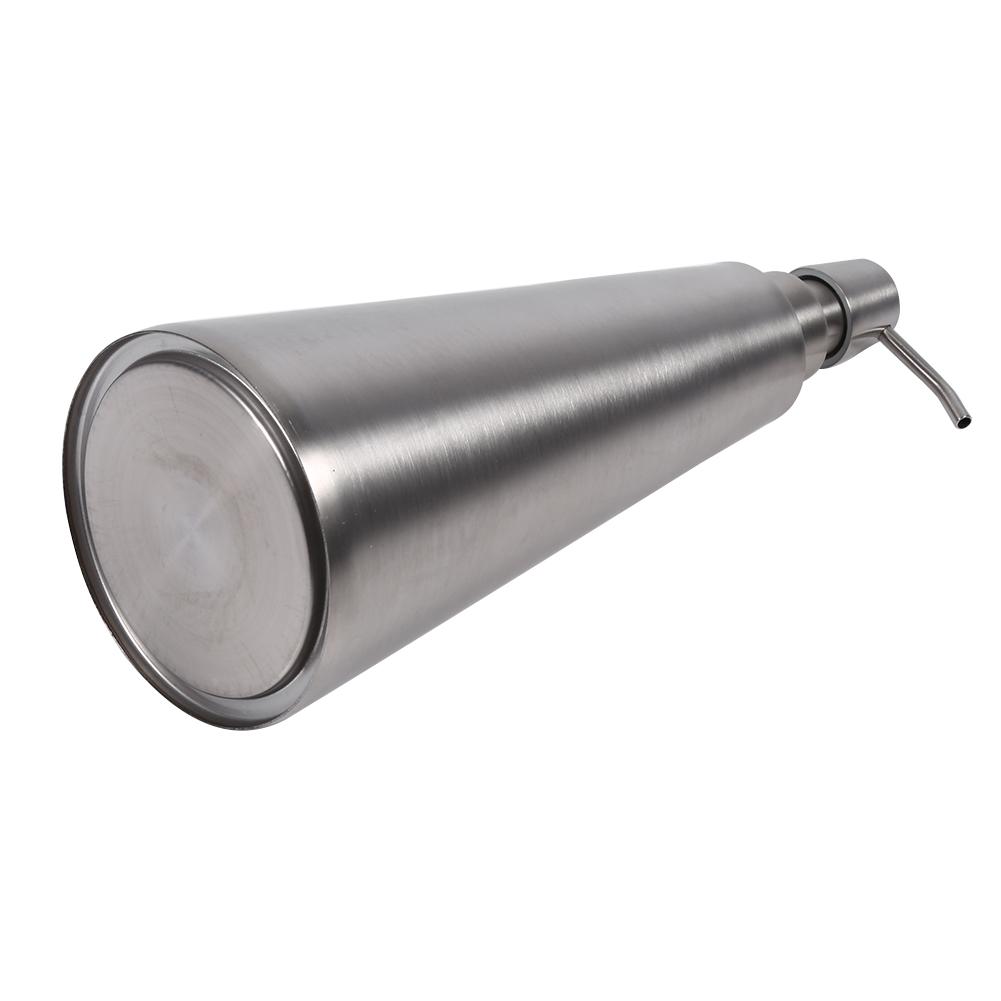 800ml Stainless Steel Liquid Pump with Wide Mouth and Non-Slip Base for Kitchen, Bathroom, Hotel,