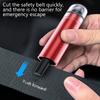 Car Safety Hammer Auto Emergency Glass Window Breaker Seat Belt Cutter Life-Saving Car Emergency Escape Hammer Accessories