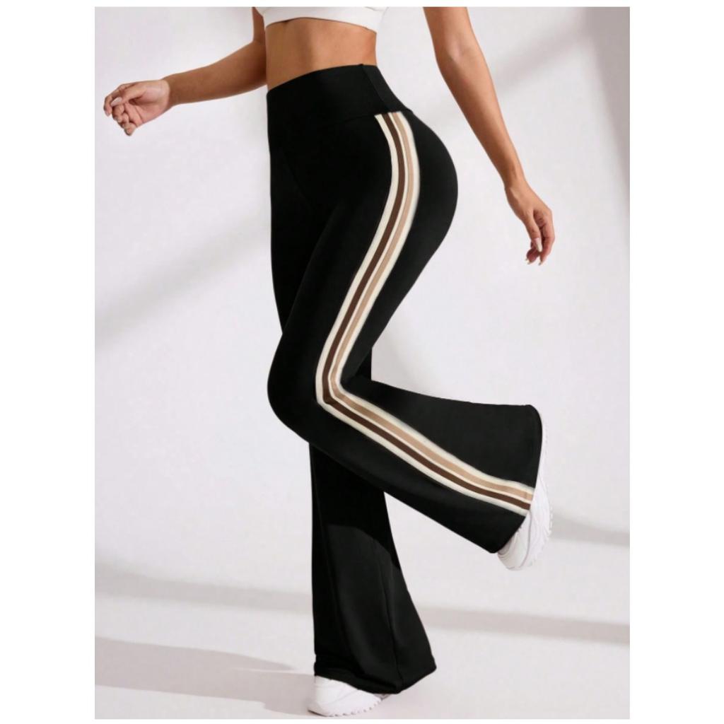 Casual Micro Flared Yoga Pants with High Waist Elasticity, Pilates Exercises, Abdominal Compression, Leg Shaping, and Quick Drying Flared Pants