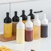 Kitchen Plastic Squeeze Bottle Dispenser Cruet for Sauce Vinegar Ketchup