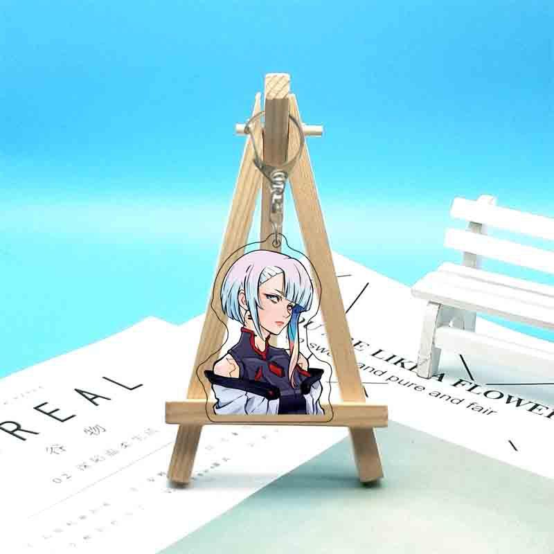 Anime 6cm Acrylketten Cartoon Ringe Tasche Rucksack Geldbörse Hängende Ornamente Fans Sammlungen Merch Geschenk