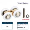 1/4Pcs Noise Reduction Shower Room Glass Wood Door With Clips Screw Sliding Door Pulley Roller Full Copper Bearing