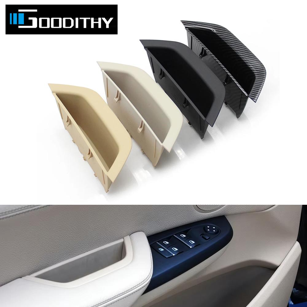LHD Front Left Door Pull Handle Driver Door Armrest Panel Cover Storage Box For BMW X3 F25 X4 F26 2010-2016 51417250307