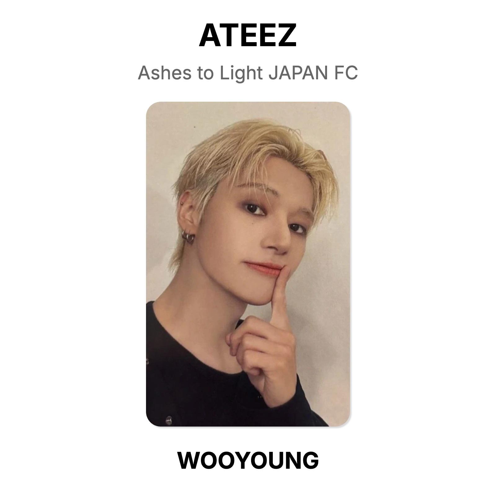 ATEEZ Ashes to Light JAPAN FC Official Photocard WOOYOUNG 02