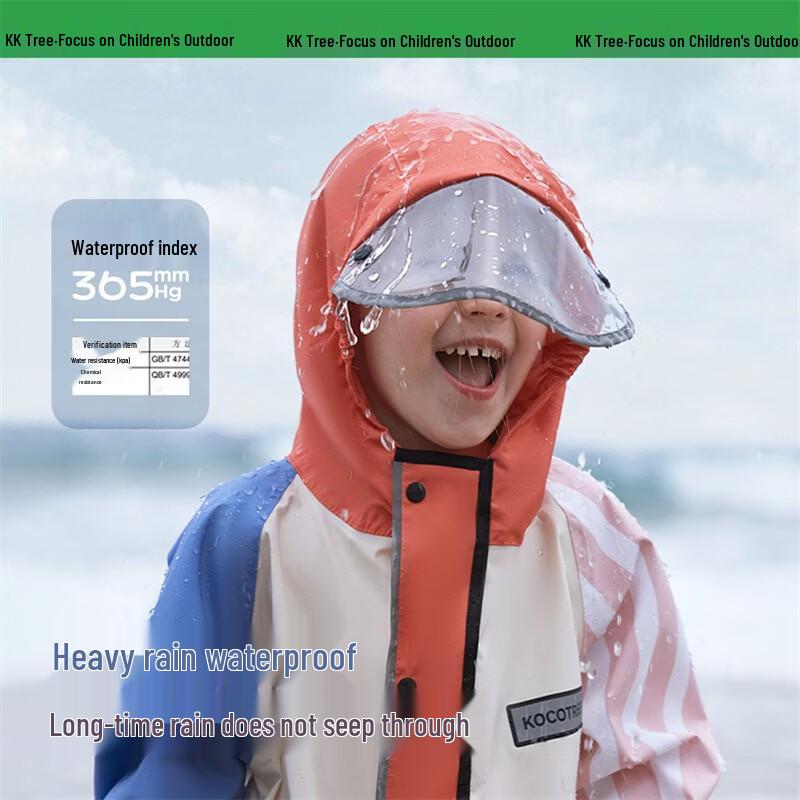 Kocotree Kids' Split Raincoat with Backpack Space