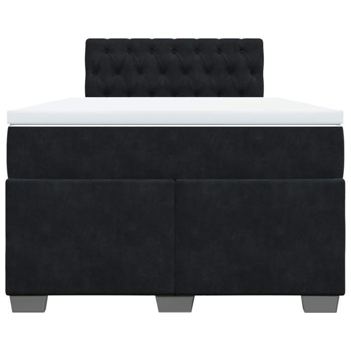 Maison Exclusive - Lattenrost mit schwarzer Matratze 120x190 cm Samt