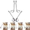 Curved Utensil Ergonomic Comfort Adaptive Utensils Auxiliary Cutlery Stainless Steel Angled Spoon and Fork for Elderly Weak Grip
