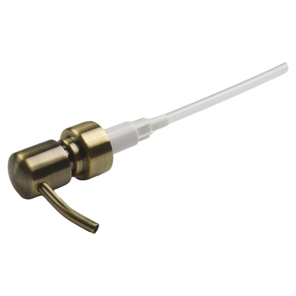 28/400 Thread Metal Pump Head with Plastic Pump Mechanism for Consistent Liquid Dispensing in Refillable Bottles