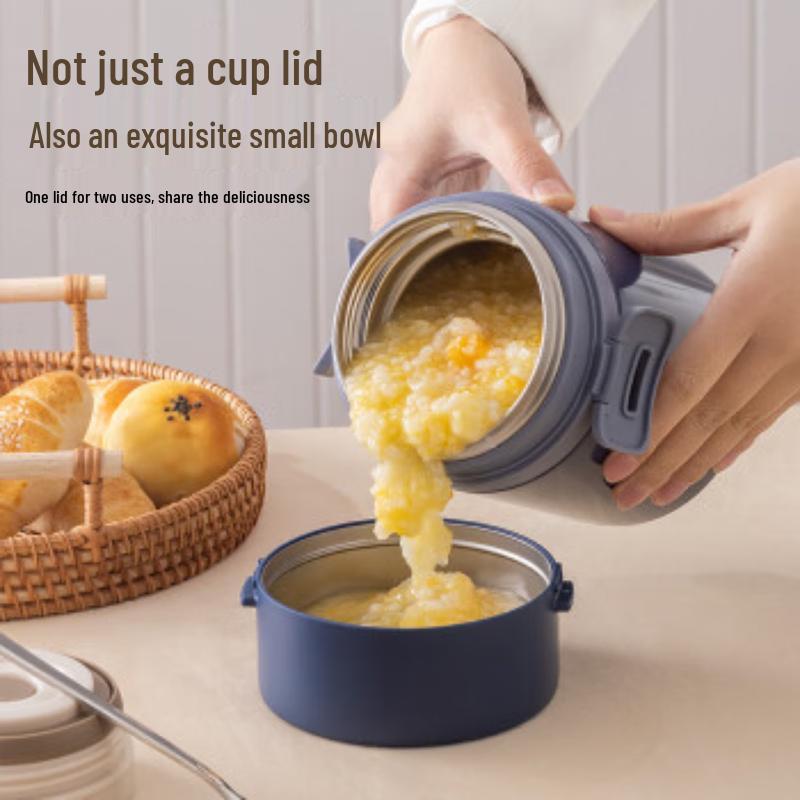 TAFUCO 1300ml 2-Layer 316 SS Leak-Proof Thermal Food Jar