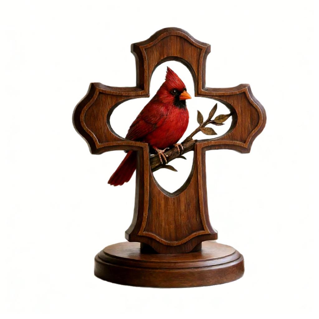 Schmuckstück mit Vogelkreuz-Motiv, Schreibtischdekoration