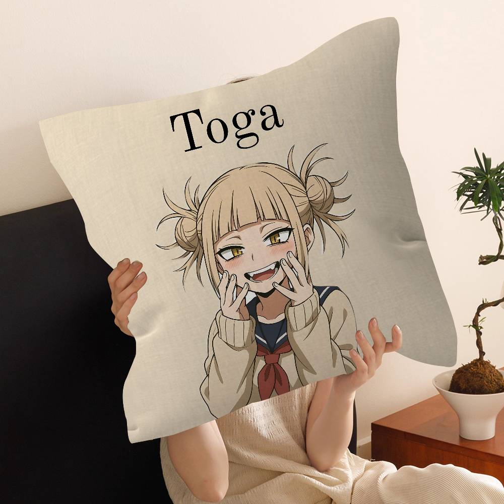 My Hero Academia Himiko Toga Office Cushion Pillowcase Car Cushion CoverXCM Lumbar Pillowcase Sofa Pillowcover