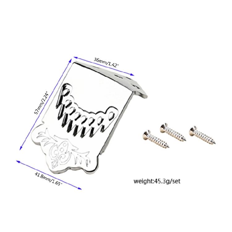 Professional Zinc Alloy 8 Strings Mandolin Tailpiece Mounting Screws Kit Parts