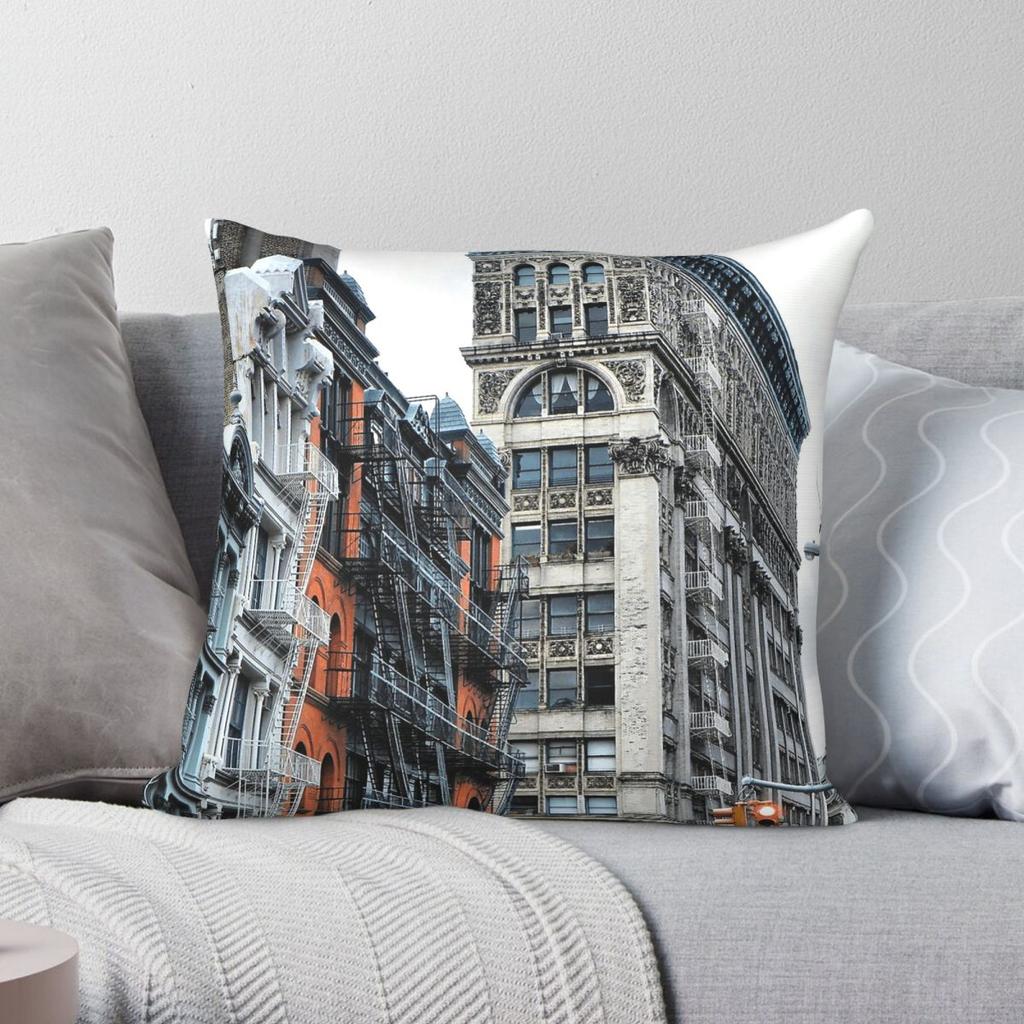 New York Broome Street Pillowcase Polyester Linen Velvet Creative Zip Decor Throw Pillow Case Room Cushion Cover