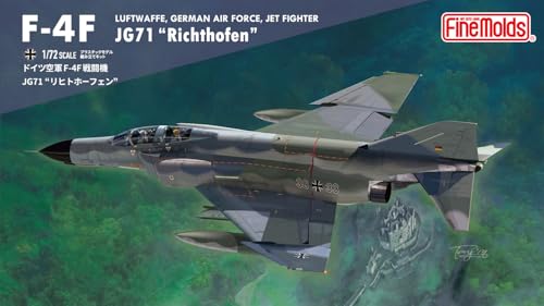 Fine Molds Maßstab 1/72 Deutsche Luftwaffe F-4F Jagdflugzeug JG71 Richthofen Plastikmodell FX06 (Flugzeug)