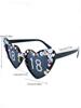 TEMU Black Birthday Party Sunglasses, Unisex Sexy Design 2025.