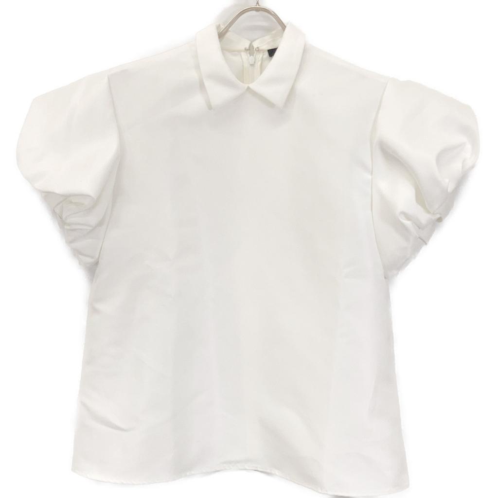 YOKOCHAN YCB-124-421 24 Year Old White Volume Sleeve Point Color Blouse tops F whiteUsed