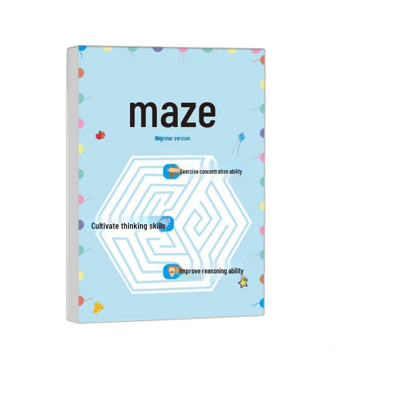 Kids' Focus and Thinking Development Puzzle Book: Maze, Attention Games, and Sudoku for Primary Students
